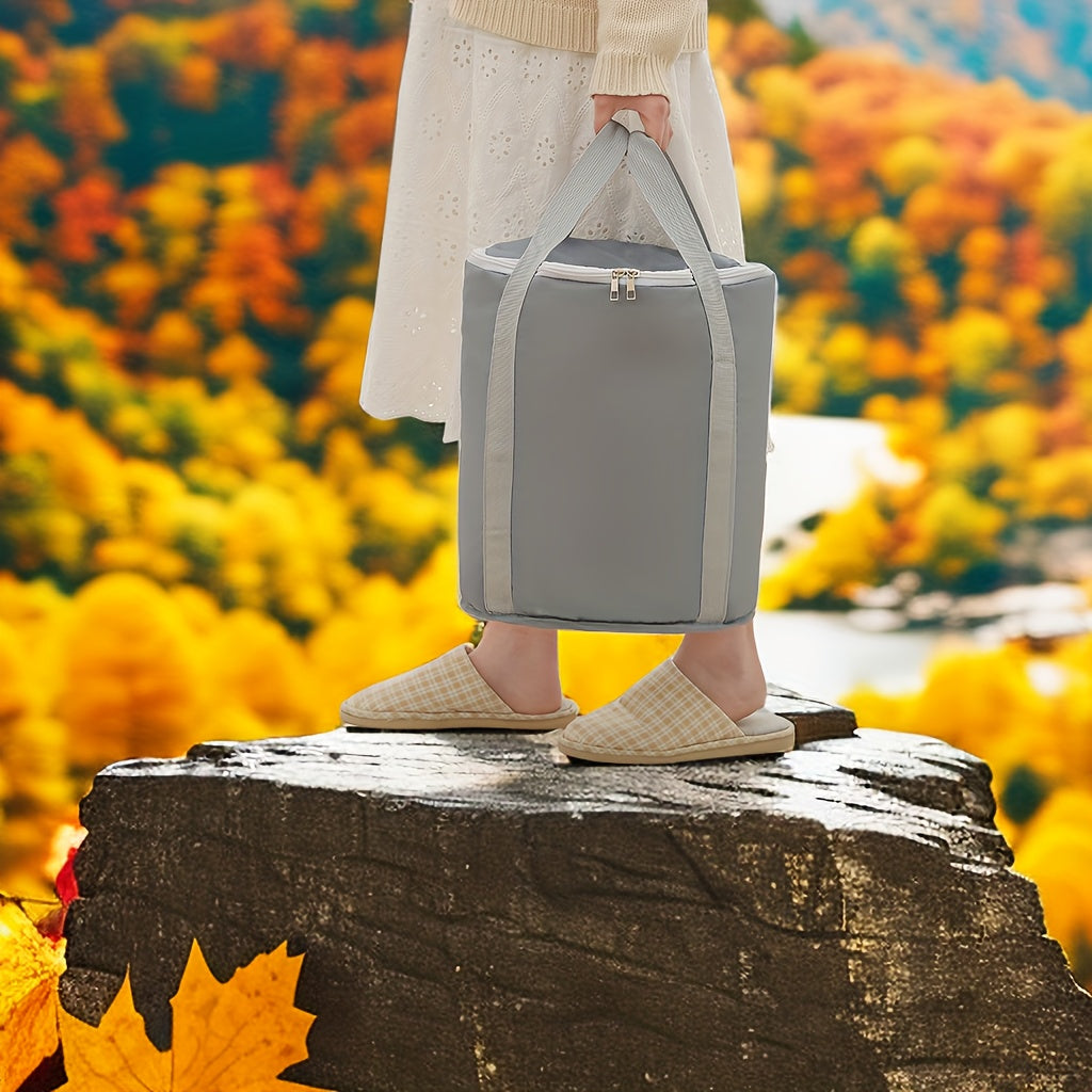 Foldable Water Bucket Outdoor Heat Insulation Travel Foot Bath Bucket
