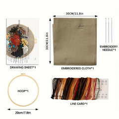 DIY Santa 3D Embroidery Material Bag