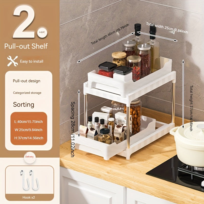 Kitchen Crevice Storage Rack Pull-Out Mobile Cart On Floor Bathroom Storage