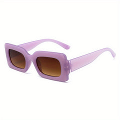 Y2K Rectangle Sunglasses UV400 Sun Shades for Beach Party Club