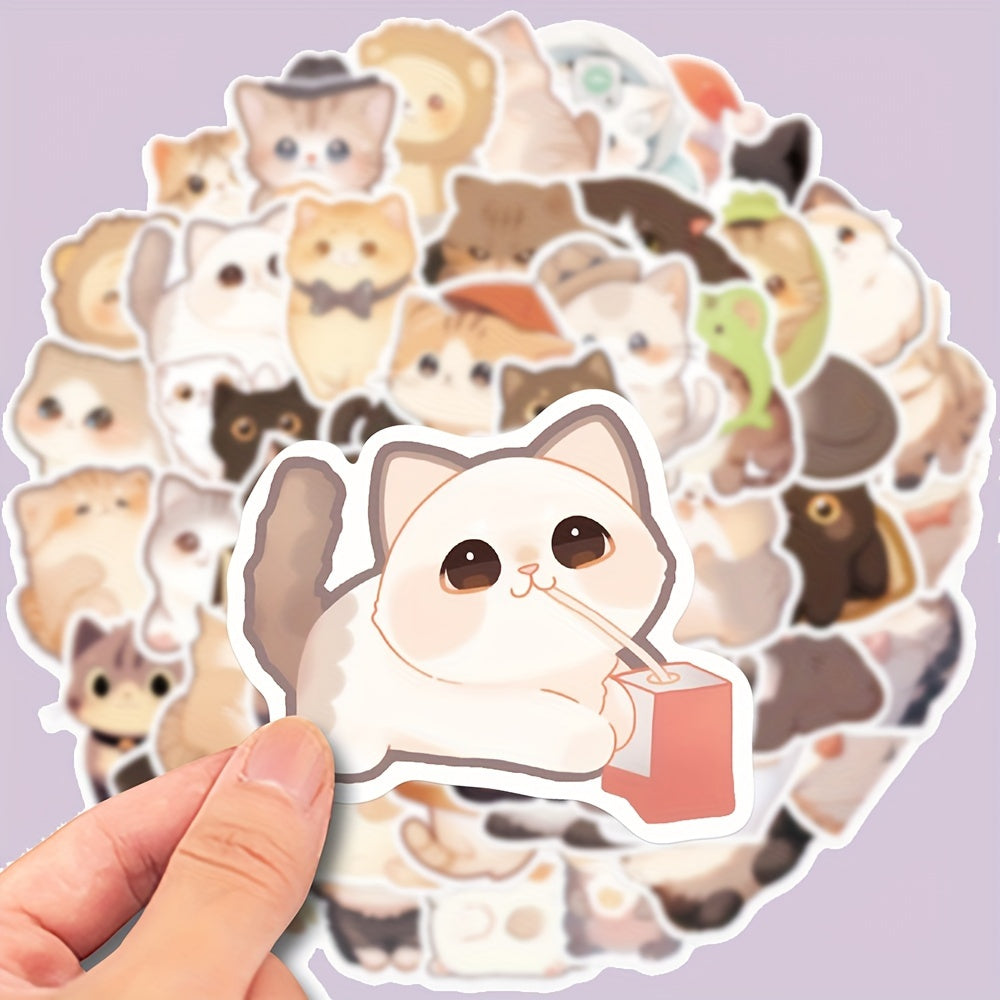 Cat Graffiti Stickers 50pcs for Guitar Notebook Luggage Computer Motorcycle