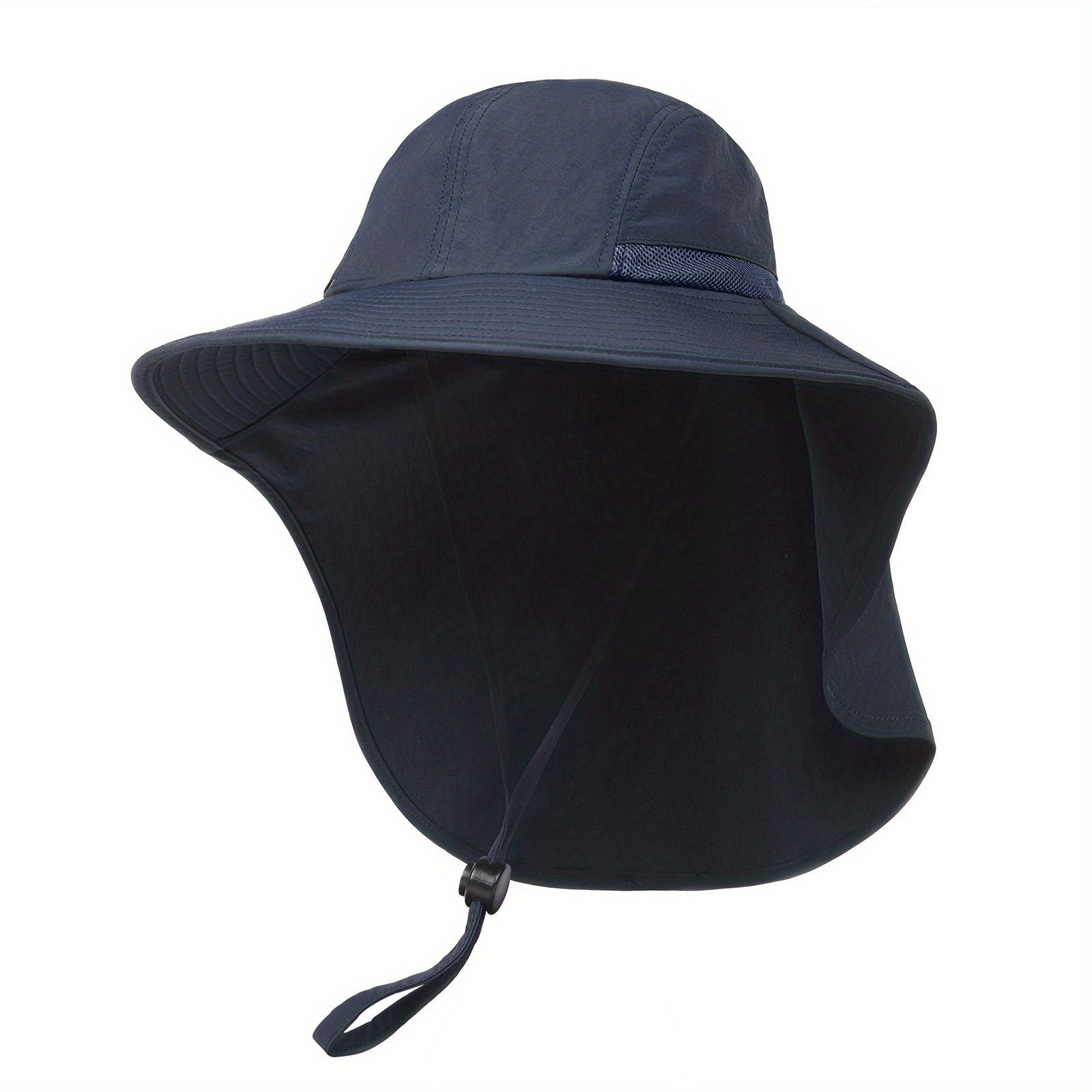 Wide Brim Hiking Hat Women Men With Neck Flap Sun UV Protection
