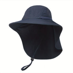 Wide Brim Hiking Hat Women Men With Neck Flap Sun UV Protection