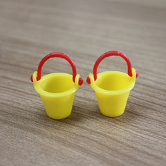 Mini Plastic Beach Decoration Simulation Water Bucket