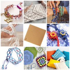 Macrame Board 38x38 Double Sided Portable Braiding Board