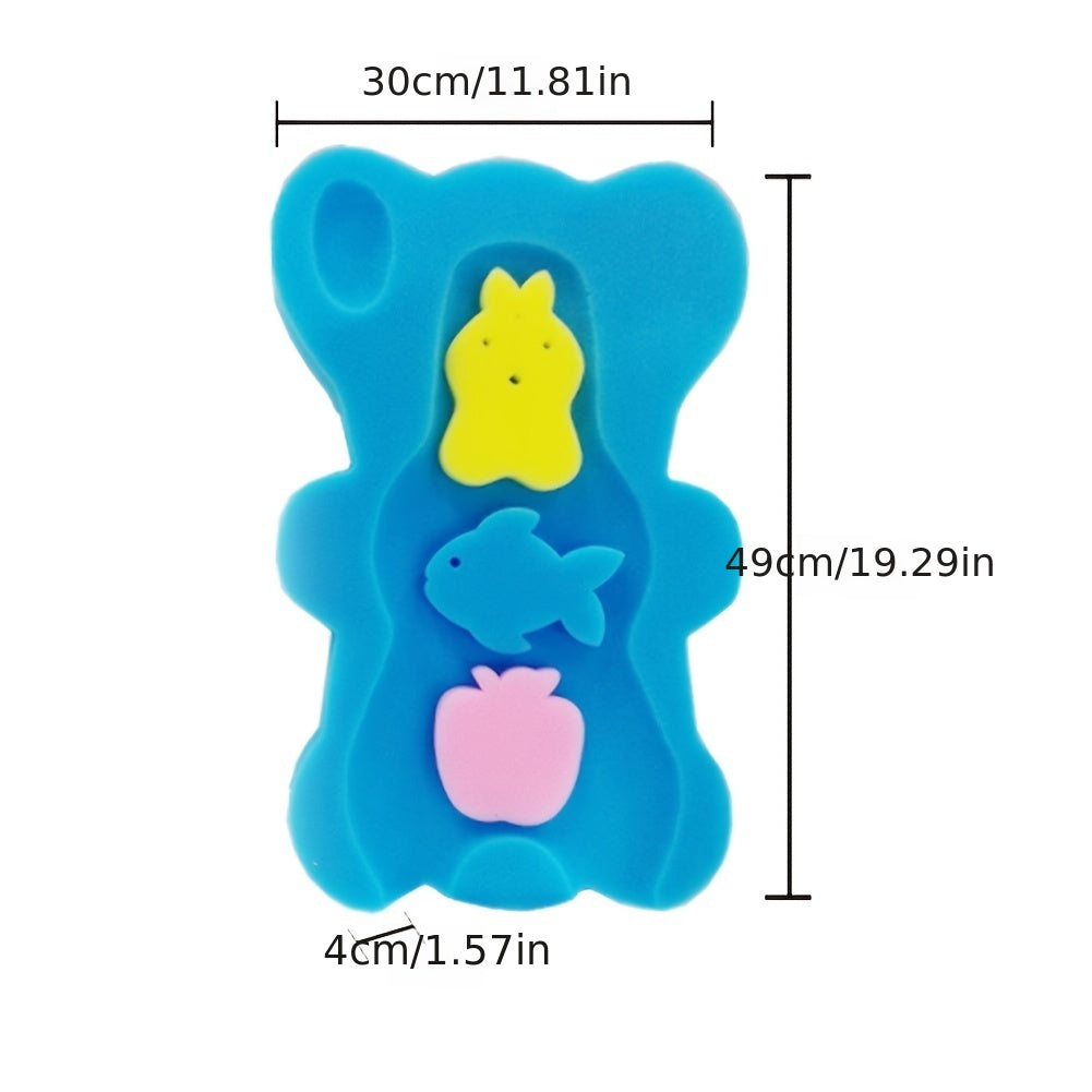 Newborn Bath Basin Set with Rack and Sponge Mat