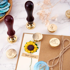 Letter Pattern Seal Brass Seal Head For Sealing Wax