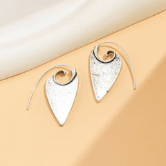 Vintage Silver Boho Geometric Earrings Women Party Jewelry