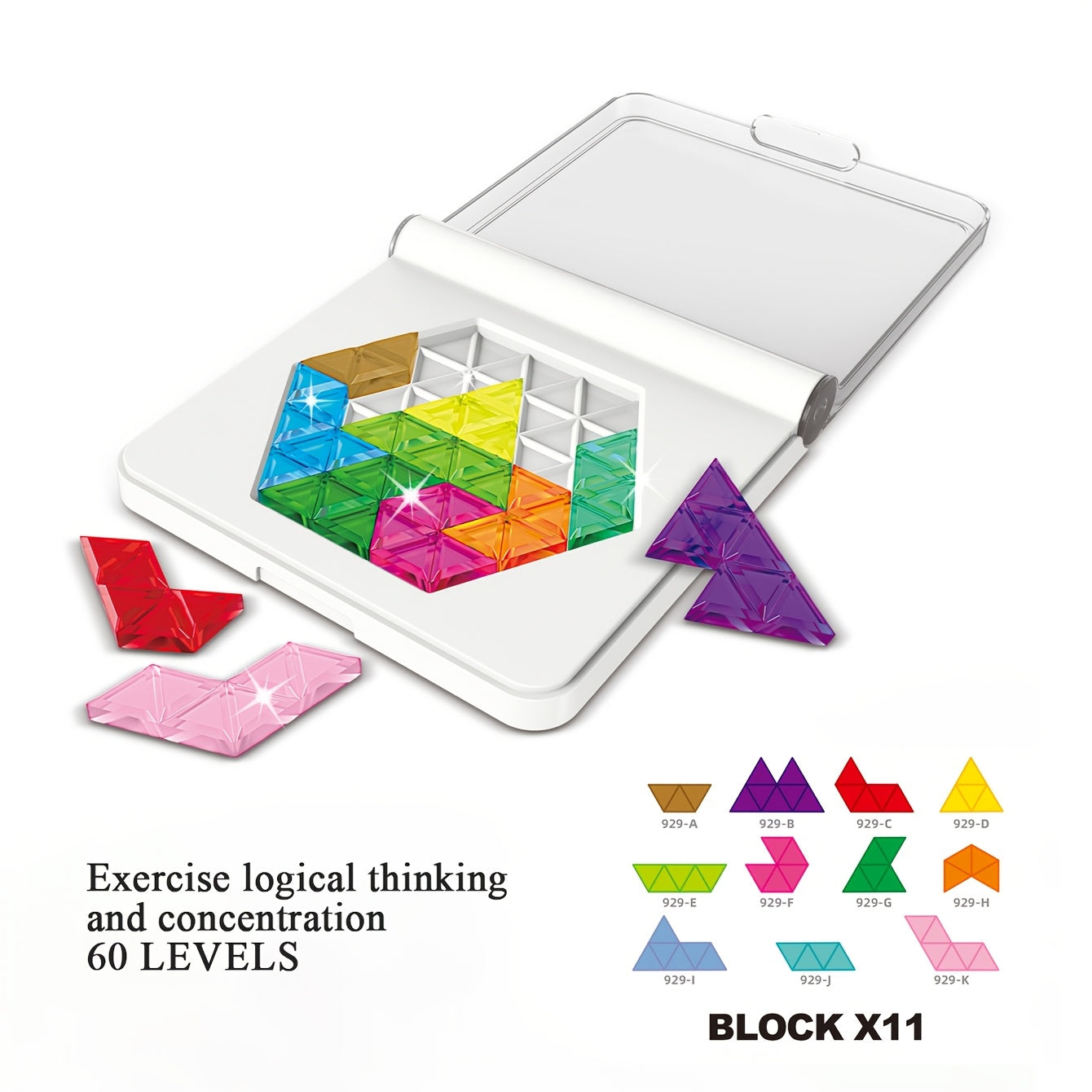 Colorful Heart Puzzle Game ABS Material Family Bonding