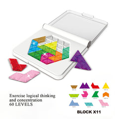 Colorful Heart Puzzle Game ABS Material Family Bonding