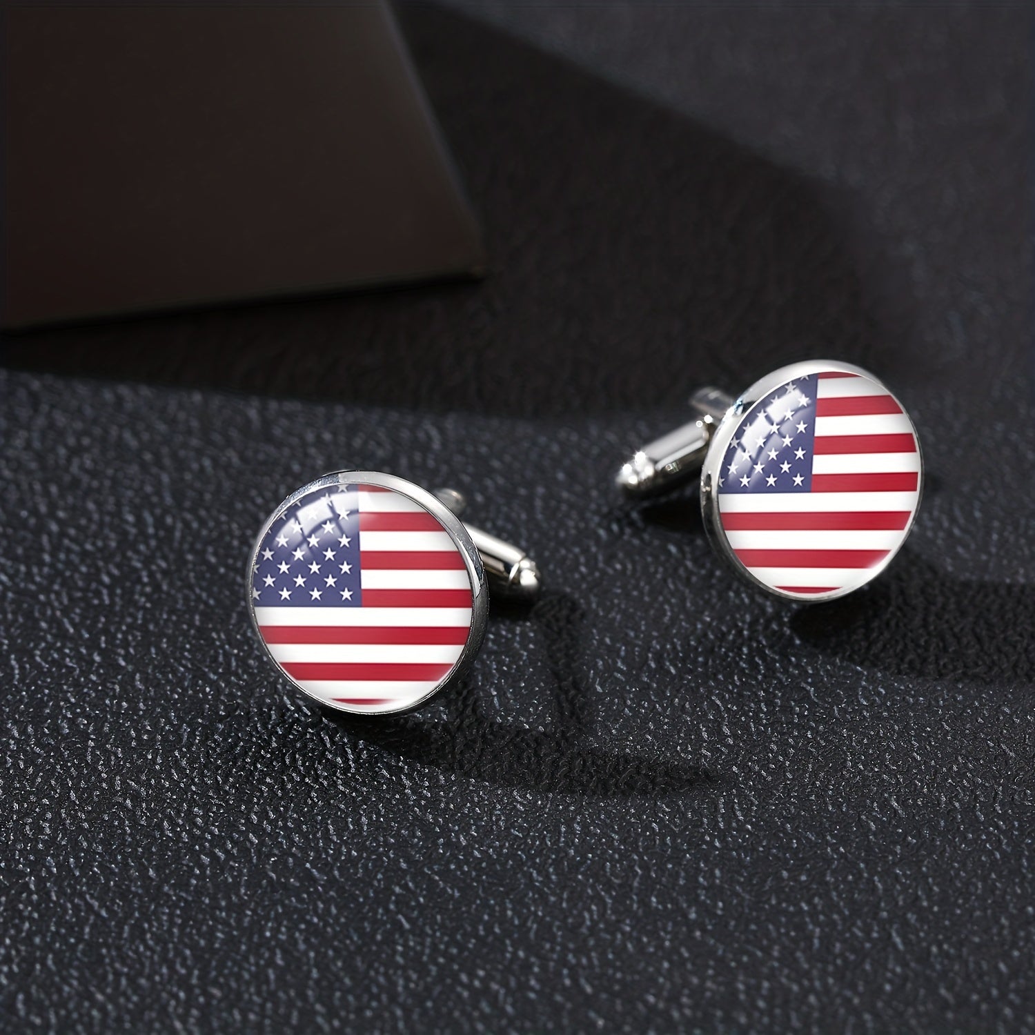 Men's Flag Pattern Cufflinks Shirt Cufflinks
