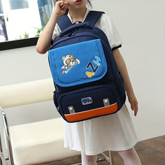Kids Cartoon Schoolbag - Large Capacity Backpack