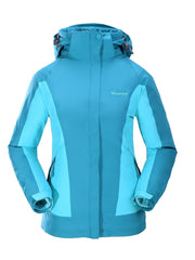 Women's 3-in-1 Snow Jacket Fleece Lined Hooded Coat