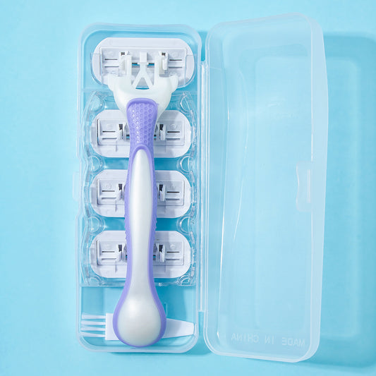 1 Handle + 4 Spare Head Epilator Set