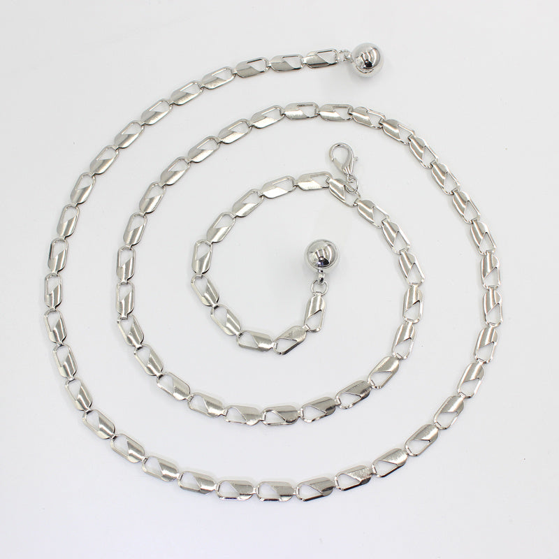 Metal Waist Chain Women's Belly Chain Thin Body Chain