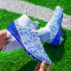 Boy's High Top Non Slip Football Cleat With Spikes