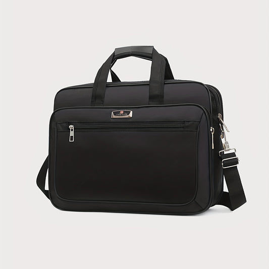 1pc Laptop Bag Horizontal Large Capacity Functional Computer Bag