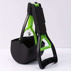 Foldable Dog Poop Scooper Long Handle Waste Picker for Outdoor Walking