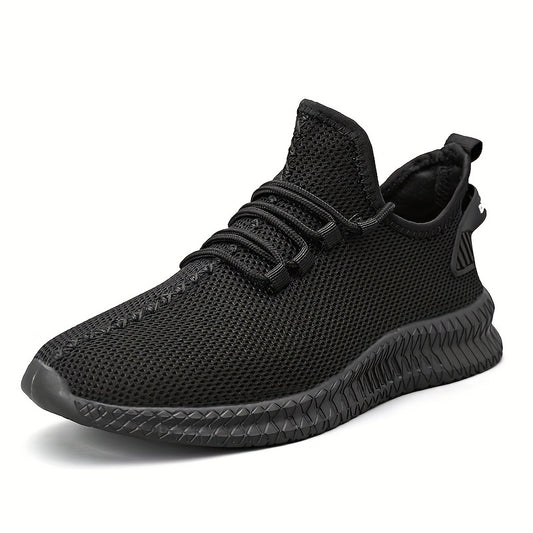 Men's Breathable Lace Up Running Shoes Outdoor Athletic Sneakers