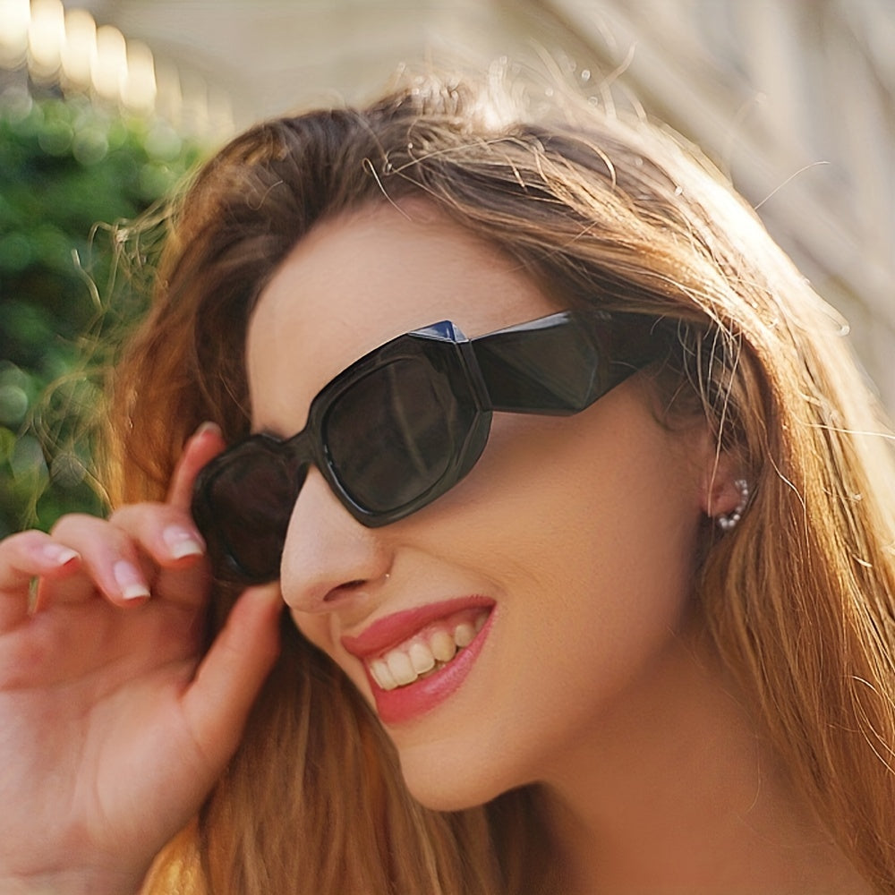 Y2K Square Sunglasses Hip-hop UV400 Sun Shades Glasses