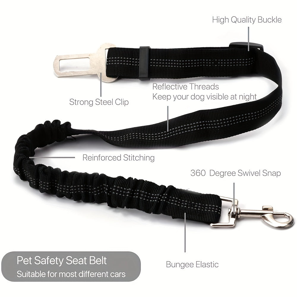 Adjustable Pet Car Seat Belt Elastic Dog Safety Leash Pet Supply