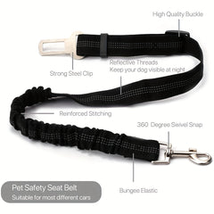 Adjustable Pet Car Seat Belt Elastic Dog Safety Leash Pet Supply