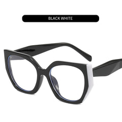 Multicolor Polygonal Light Blocking Glasses Frame