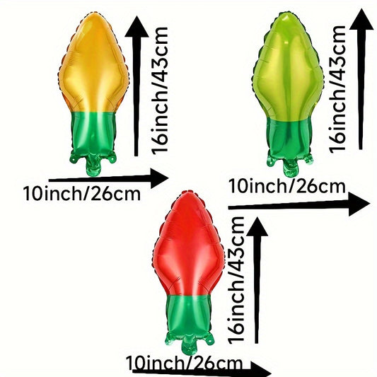 Mini Christmas Tree Snowman Balloons Candy Windmill Festive Bulbs