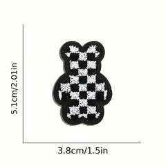 9pcs Bear Iron On Patches Embroidered Applique Repair Patch DIY Craft