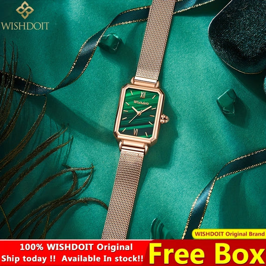 WISHDOIT Waterproof Stainless Steel Business Girl's Watch