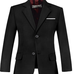 Boys Blazer Slim Suit Coat Formal One Button Jacket