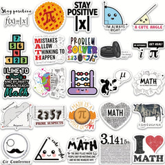 50 Math Formula Graffiti Stickers for Skateboard Laptop Phone DIY