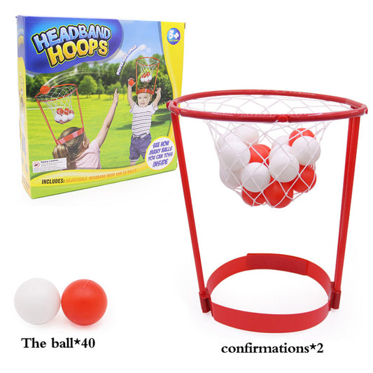 2 Pack Basketball Party Game - Adjustable Basket Net Headband