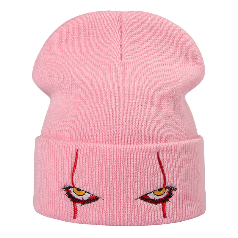 Horror Clown Eye Embroidered Hat