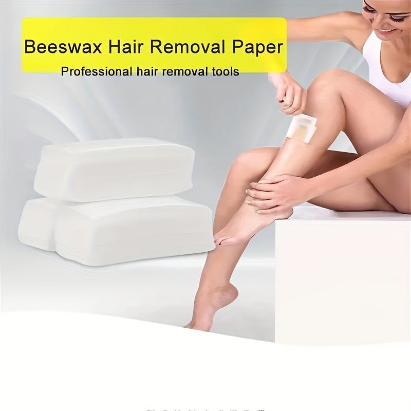 100 Wax Strips Hair Removal Non Woven Waxing Strips for Body Bikini