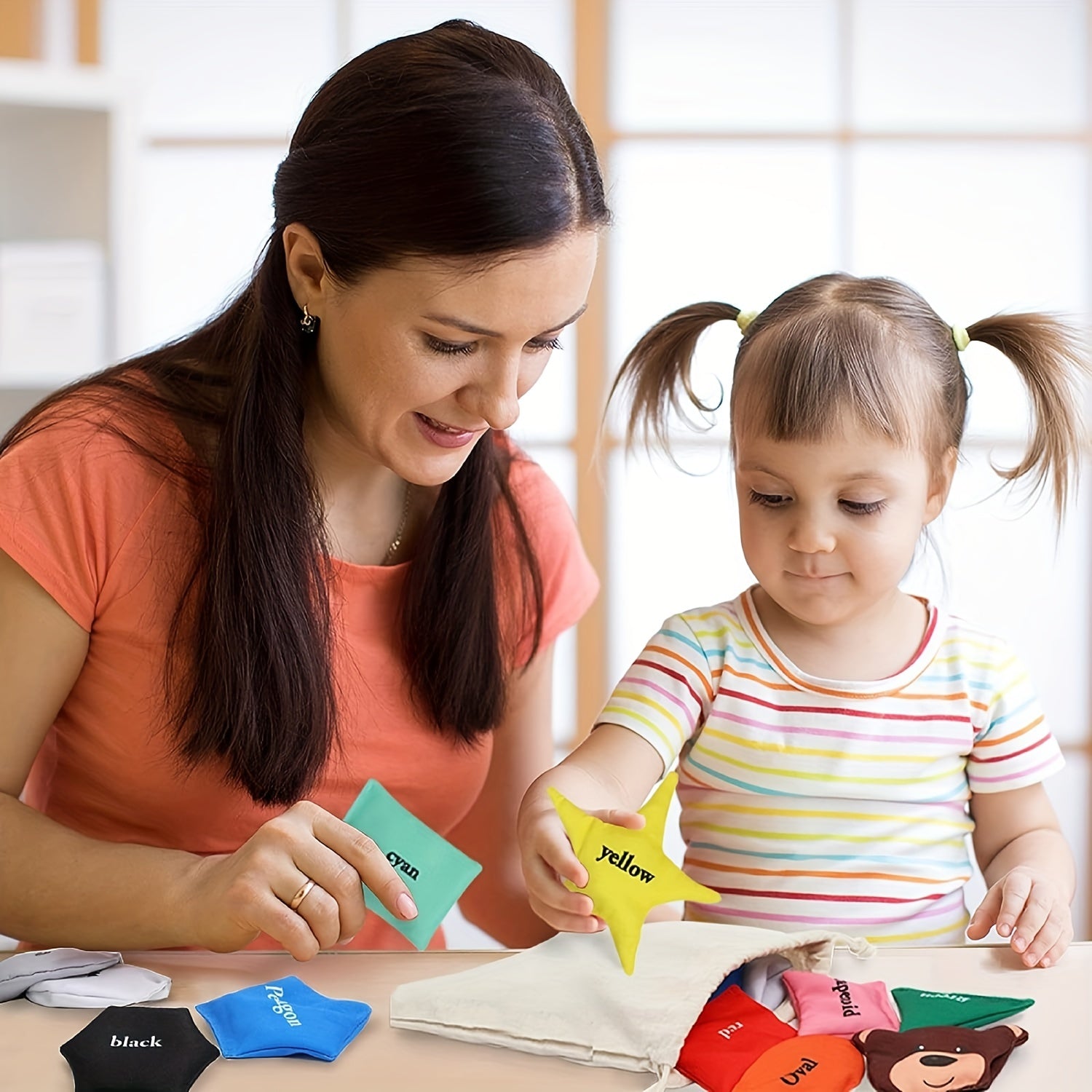 Educational Bean Bags for Toddlers - Preschool Learning Toys