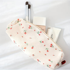 Small Floral Pencil Bag Stationery Storage Bag 1pc