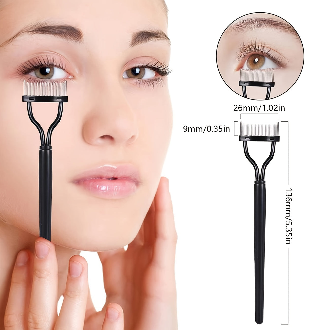 Mascara Eyelash Separator Eyebrow Brush Set