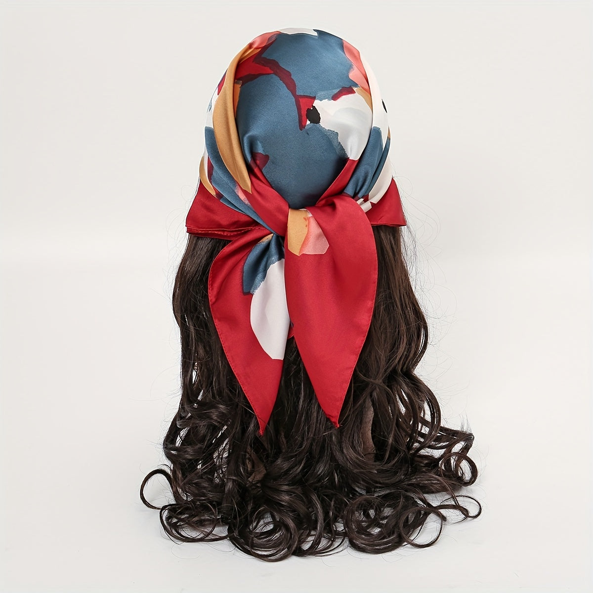 Colorful Tie Dye Bandana Graffiti Print Scarf Neckerchief Head Wrap