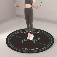 Round Mute Fitness Mat for Pilates Yoga Skipping Rope
