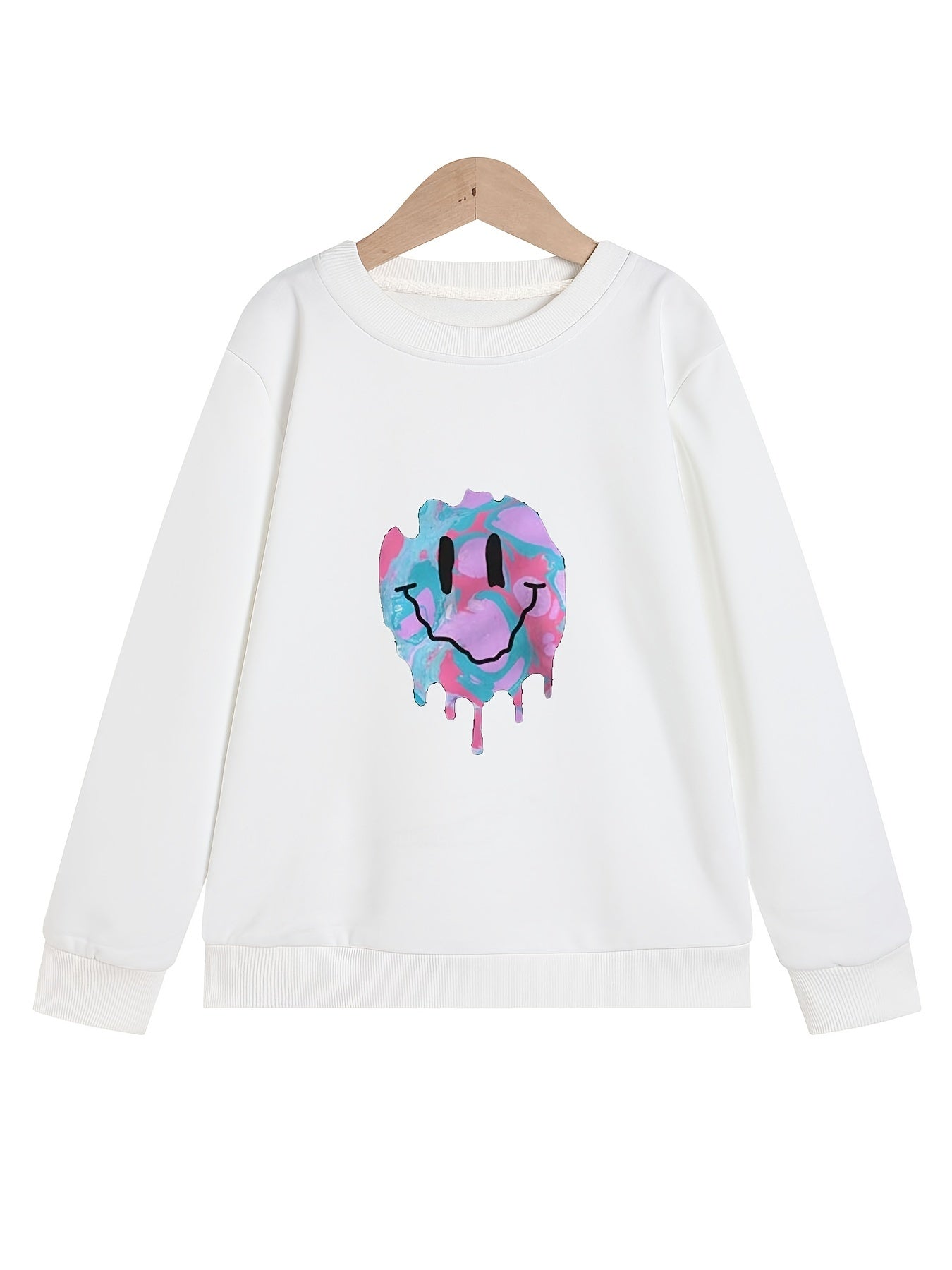 Girls' Melting Face Graphic Sweatshirt