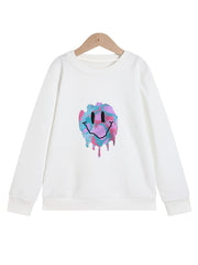 Girls' Melting Face Graphic Sweatshirt