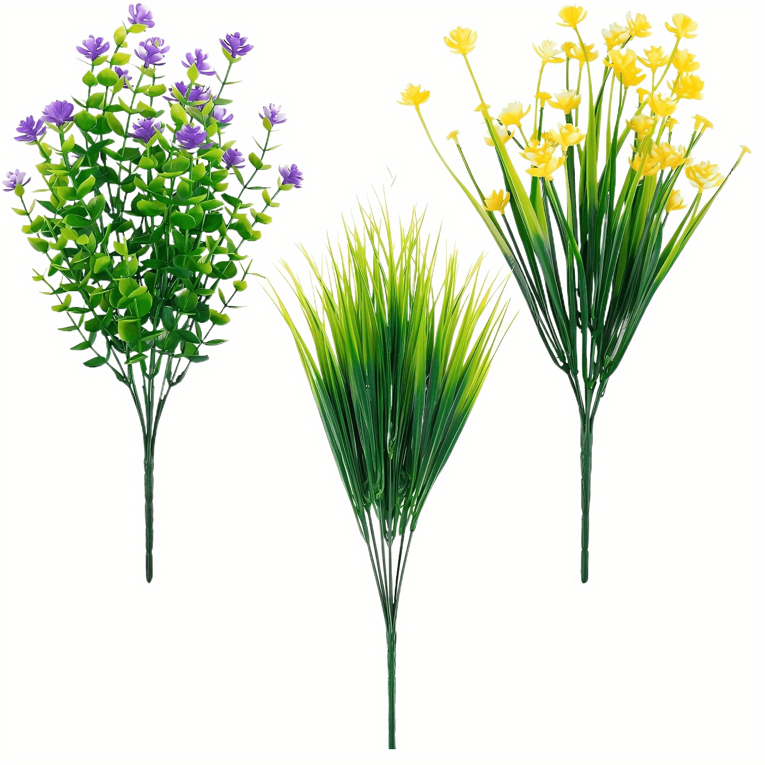 Artificial Flowers UV Resistant Plastic Flowers Home Decor