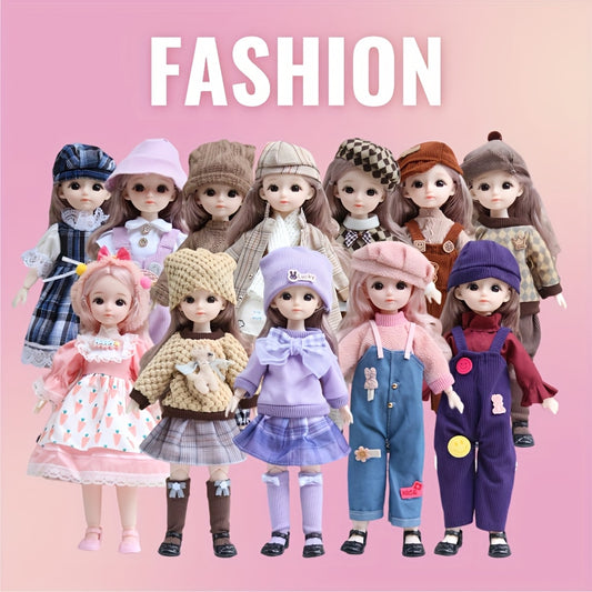 30Cm Doll Set Toy Gift Pink Party Outfit Birthday Gift