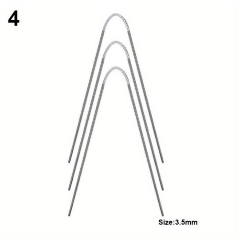 3pcs Stainless Steel Ring Knitting Needle 2mm-3.5mm