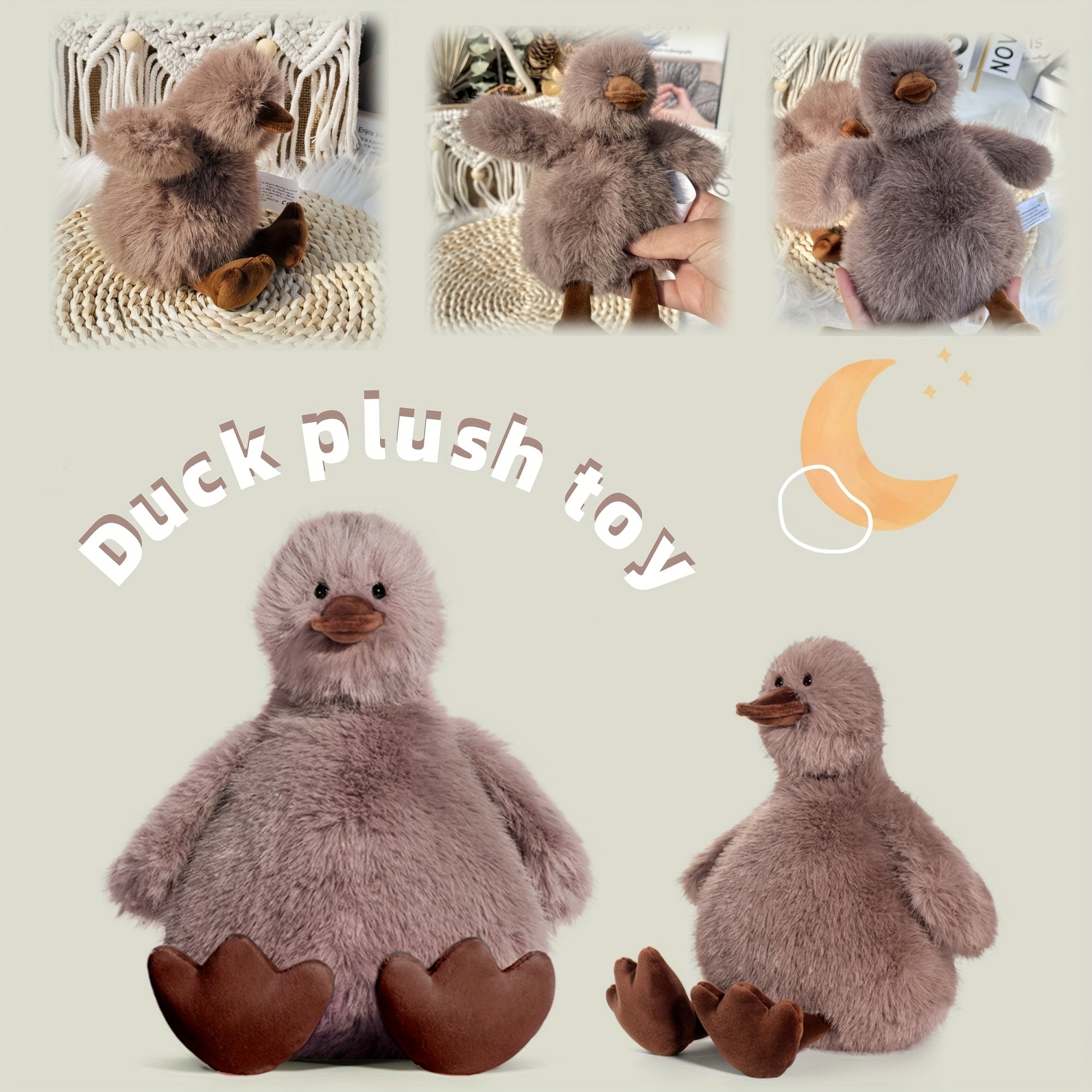 Messy Duck Plush Toy - Soft Stuffed Figure