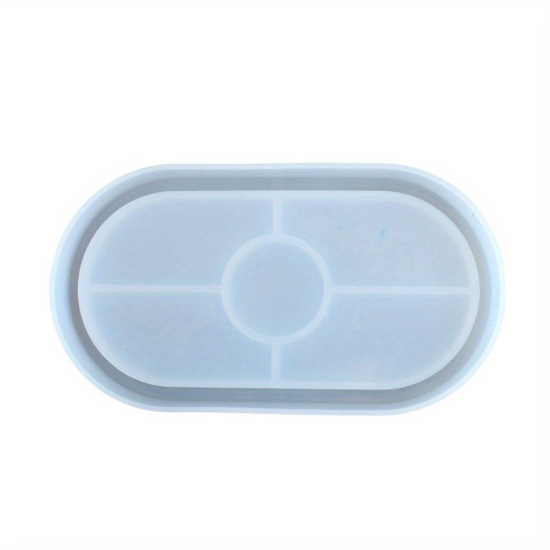 Oval Epoxy Silicone Resin Mould for DIY Storage Tray & Jewelry Making