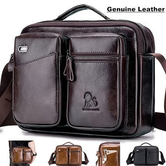 Vintage Leather Messenger Bag Briefcase Shoulder Satchel Handbag