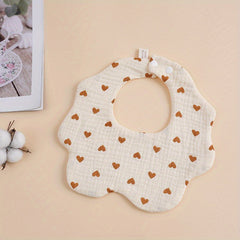 Six Layer Gauze Baby Bib 360 Rotatable Towel