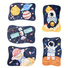 5 in 1 Space Puzzle Set With Iron Storage Box